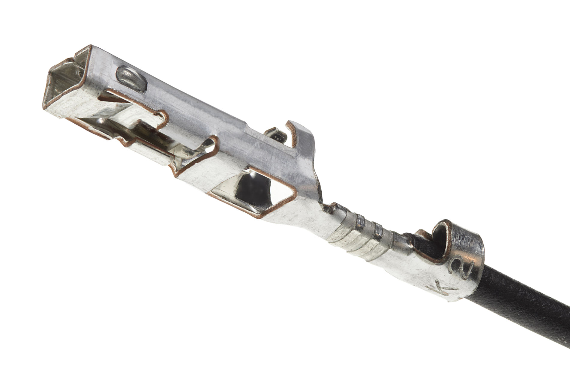 Macro Close-up of Wire Connector