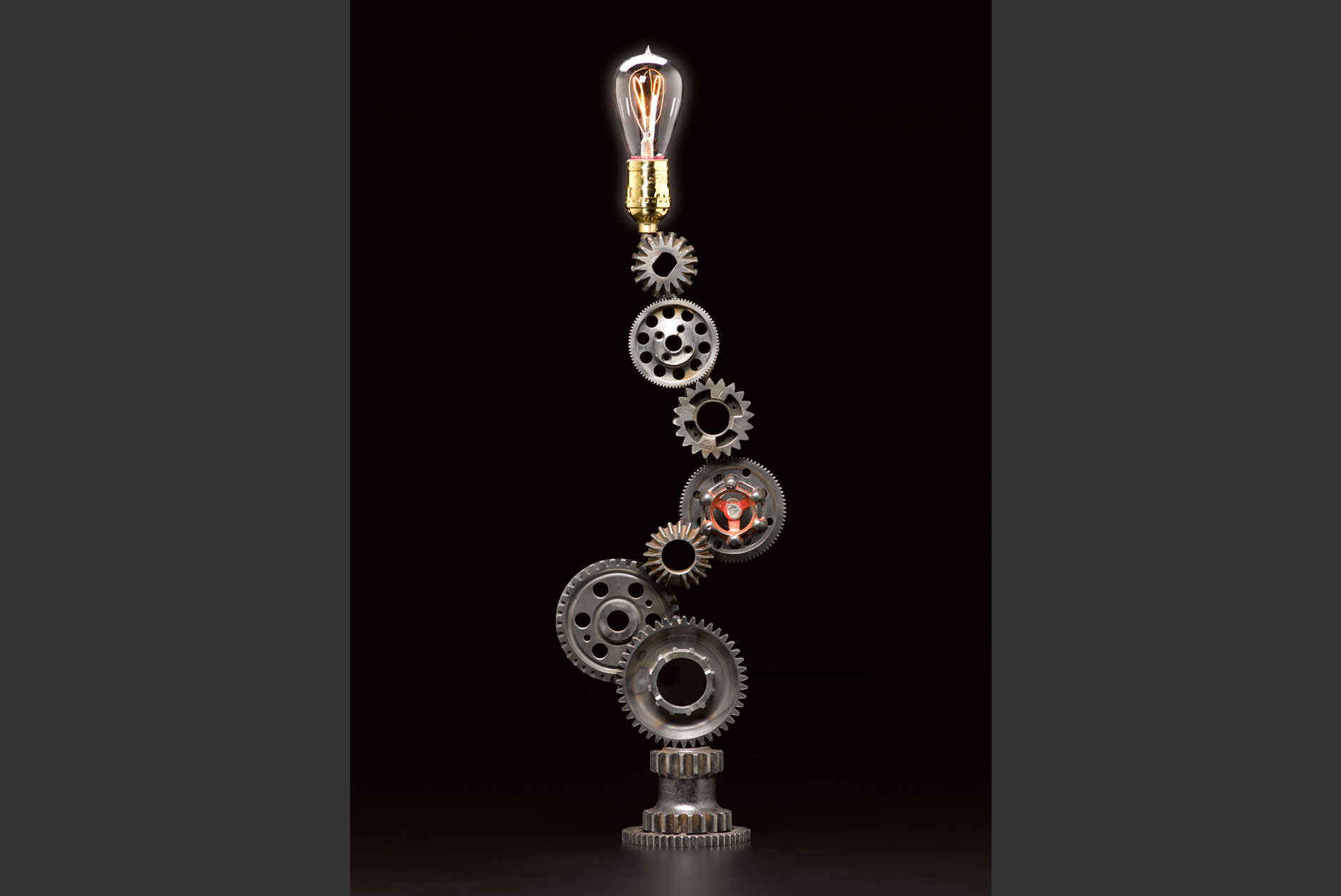 custom gear lamp photo