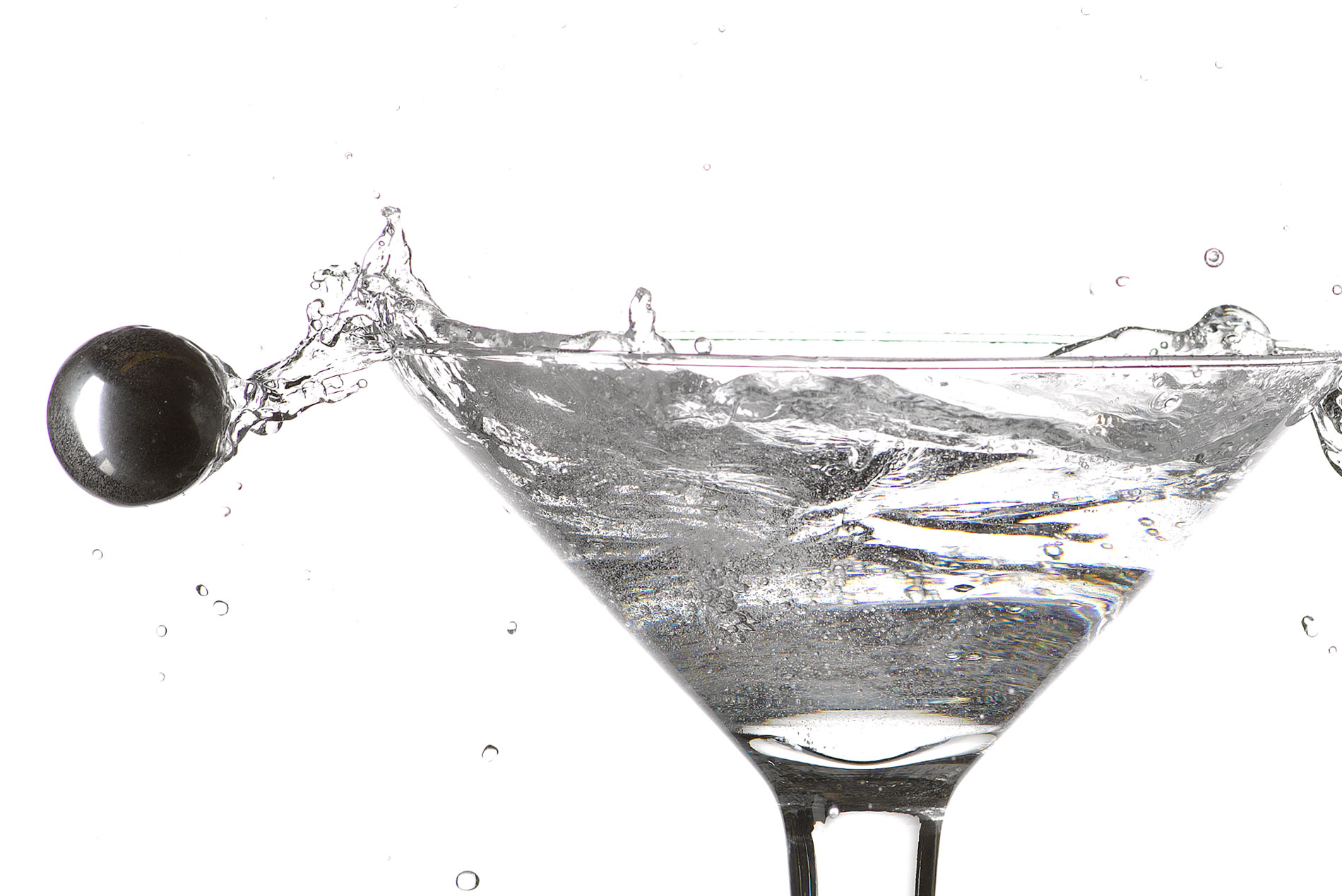 high speed macro photo of glass
